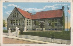 Carnegie Library, McKeesport, PA Postcard