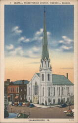 Central Presbyterian Church, Memorial Square Postcard