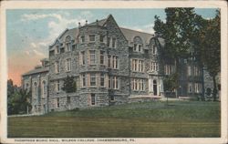 Thompson Music Hall, Wilson College, Chambersburg, PA Postcard