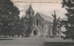 Bomberger Hall, Ursinus College, Collegeville, PA Postcard