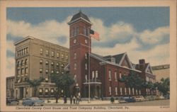 Clearfield County Court House and Trust Company Building Postcard