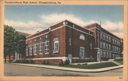 Chambersburg High School, Chambersburg, PA Postcard