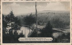 Toby Creek, Bridge on Route 966, Clarion, PA Postcard