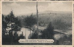 Toby Creek near Clarion, PA, Bridge on Route 966 Postcard