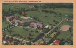 Penn Hall School, Chambersburg, PA - Aerial View Postcard