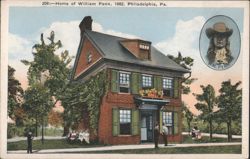Home of William Penn, 1682, Philadelphia, PA Postcard