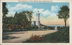 Summit of Little Round Top, Gettysburg, PA Postcard