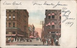 8th St North from Market, Philadelphia Postcard