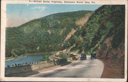 Million Dollar Highway, Delaware Water Gap, PA Postcard