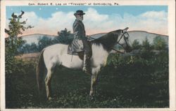 Gen. Robert E. Lee on Traveler, Gettysburg, PA Postcard
