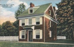 William Penn's Home, Fairmount Park, Philadelphia Postcard