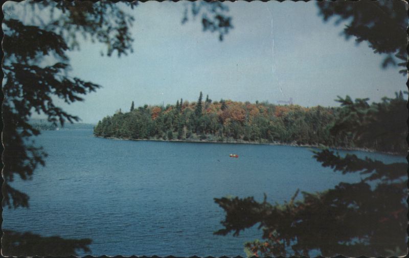 Lake View with Wooded Island, Port Sandfield, Ontario Canada