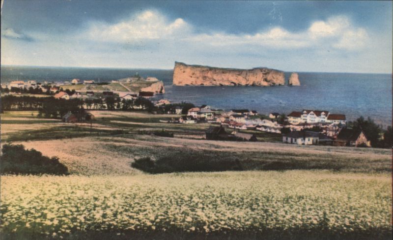 Percé Rock & Village, Daisy Fields, Mt Ste Anne Hillside QC Canada