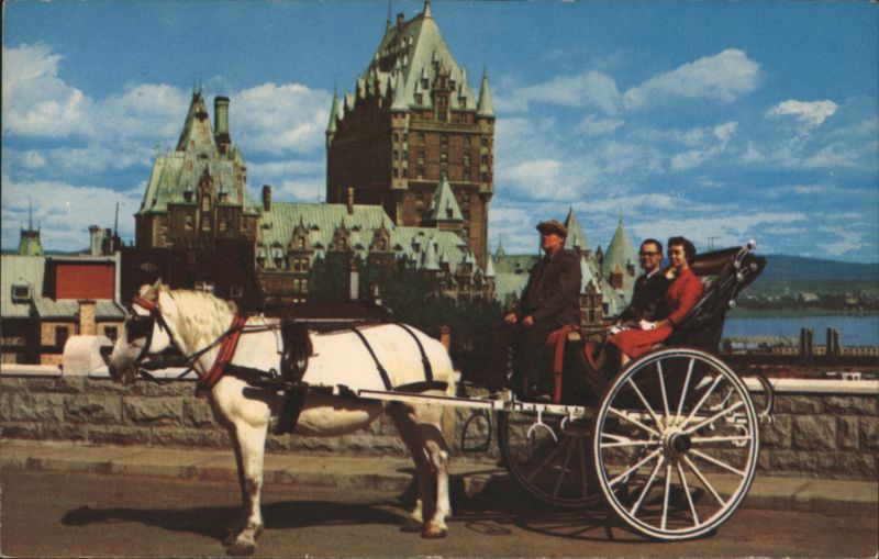 Horse-drawn Carriage, Château Frontenac, Quebec Québec QC Canada