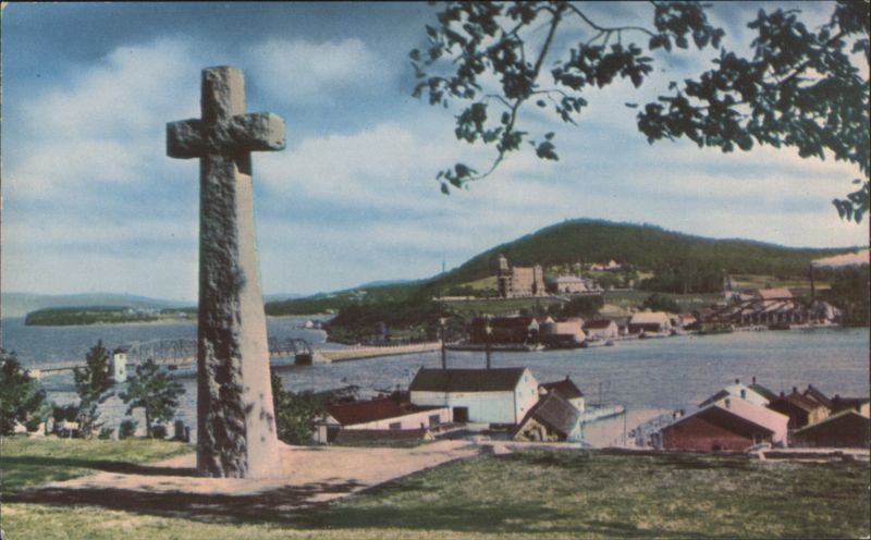Jacques Cartier Cross, Gaspe Harbour, Quebec QC Canada