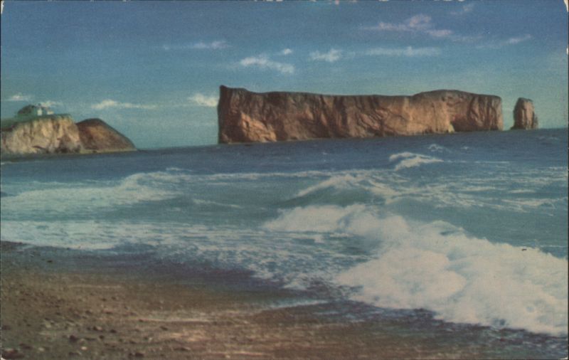Percé Rock & Waves, South Beach QC Canada Quebec