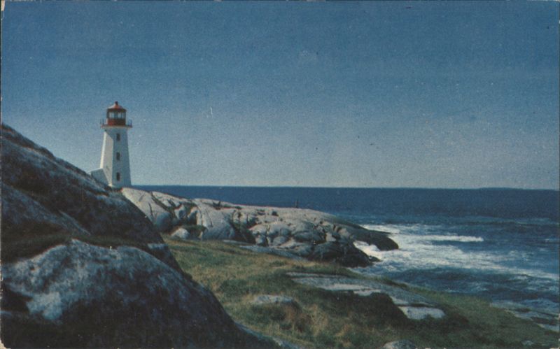 Peggy's Cove Lighthouse & Pounding Surf, NS Canada