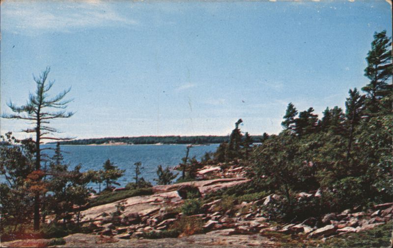 Scenic Lake View with Rocky Shores Thessalon Canada