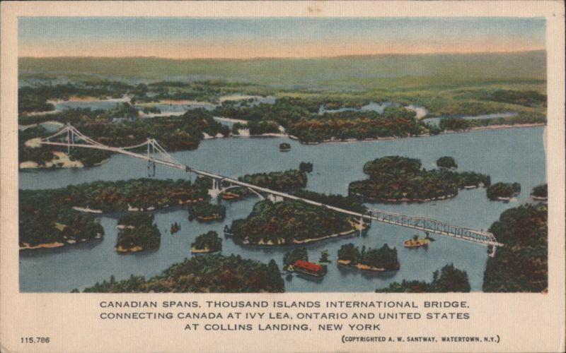 Thousand Islands International Bridge, Canadian Spans New York Canada