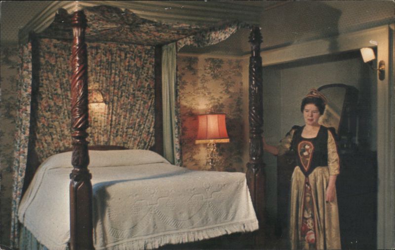GEORGIAN ROOM Regency Period 4 Poster Canopy bed Olde England Inn Victoria BC Canada