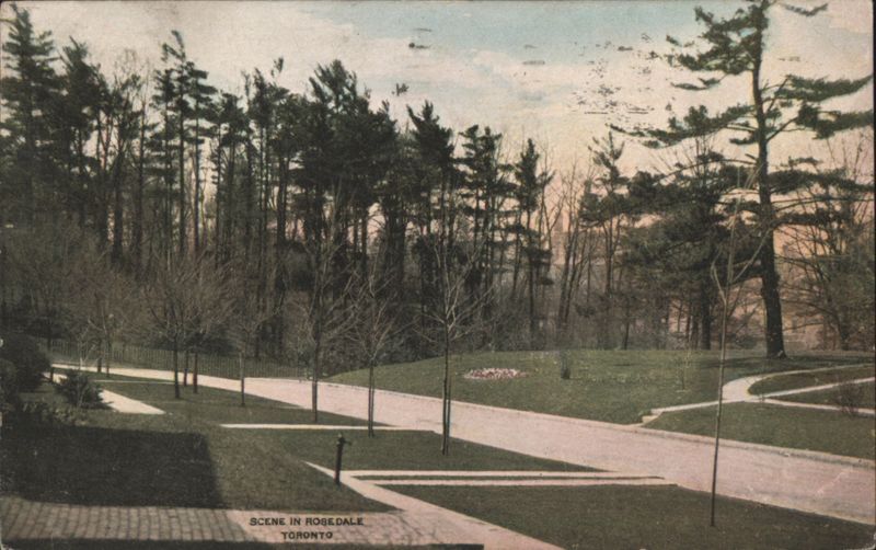 Scene in Rosedale, Toronto - Tree-lined Streets Canada