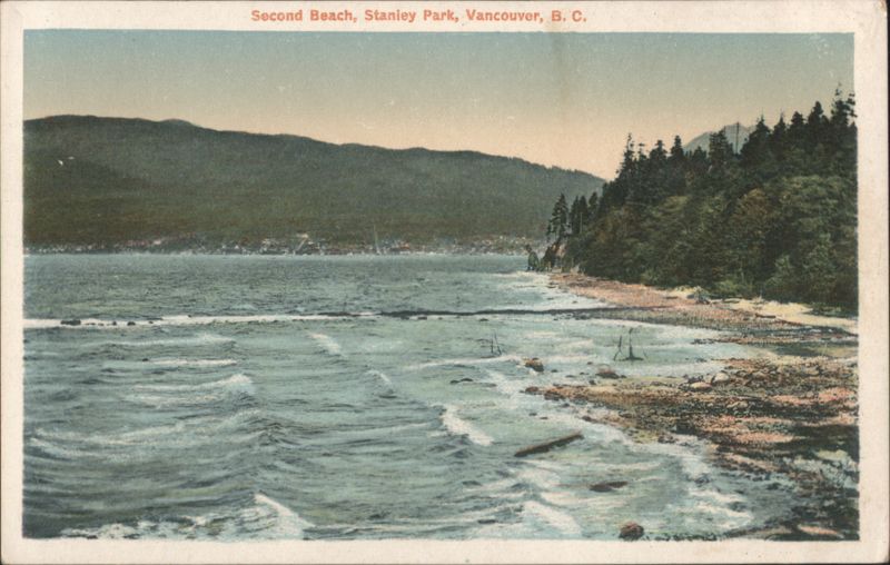 Second Beach, Stanley Park, Vancouver, BC Canada Leonard Frank