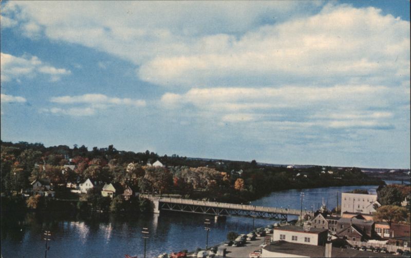 East River, New Glasgow, NS - Bridge & Town View Canada