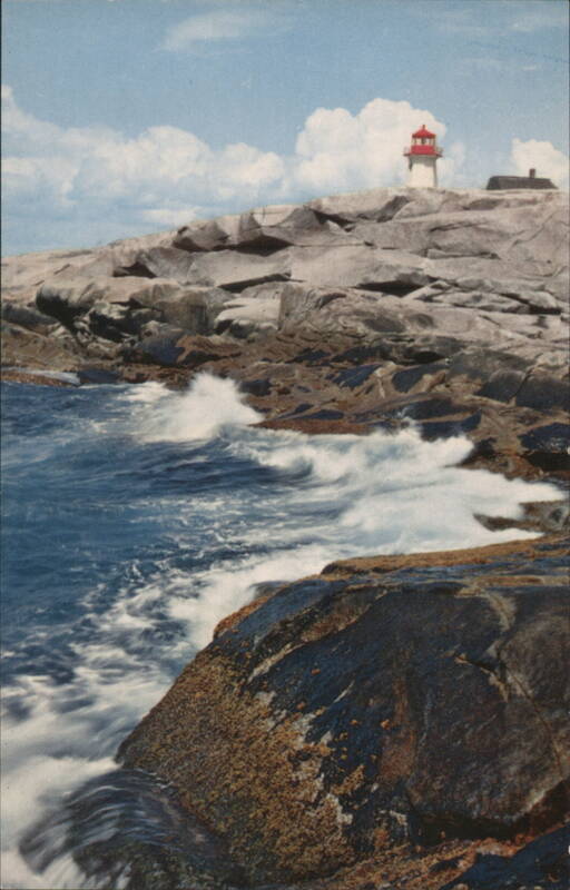 Breakers at Peggy's Cove NS Canada Nova Scotia