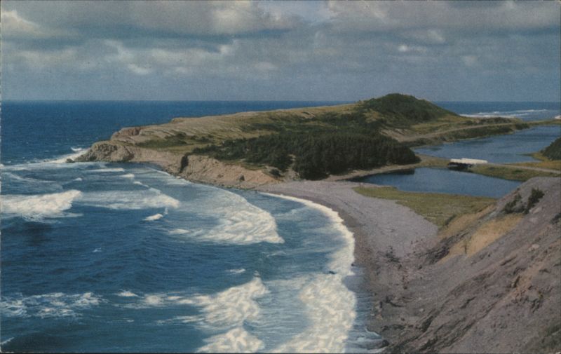 Presqu' Ile on Cabot Trail, rugged Nova Scotia coastal scenery NS Canada