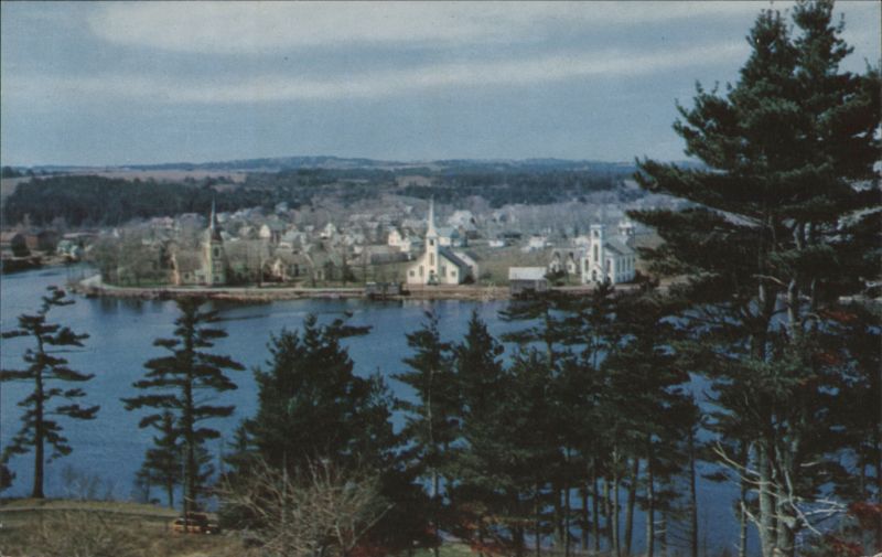 Mahone Bay Nova Scotia Seaport Town Three Churches NS Canada
