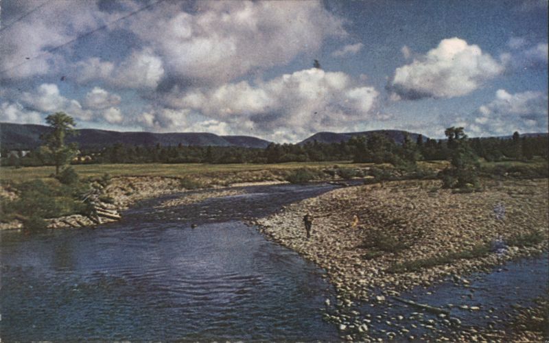 Fishing Margaree River, Cape Breton, NS Canada R. Martheleur