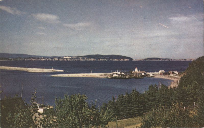 Ingonish Ferry, NS - Coastal View with Boats and Lighthouse Canada