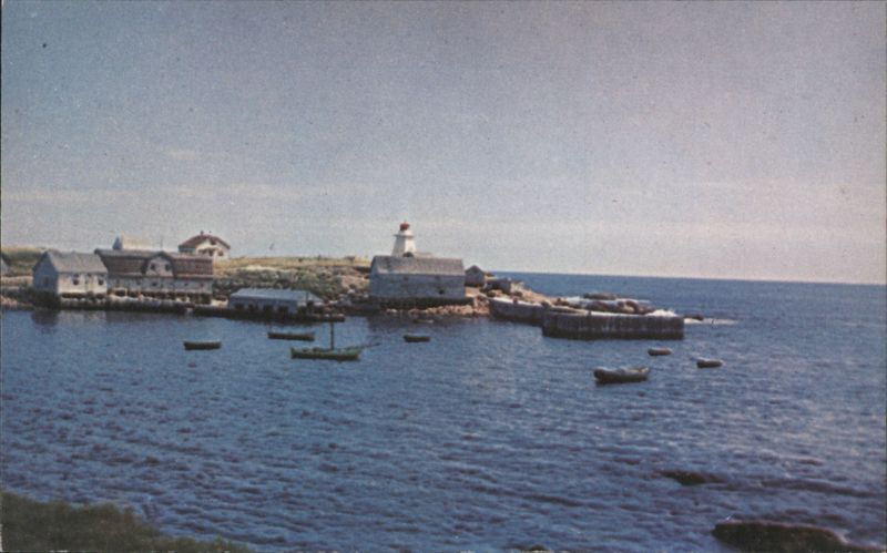 Neil's Harbour Lighthouse & Boats, Cape Breton NS Canada