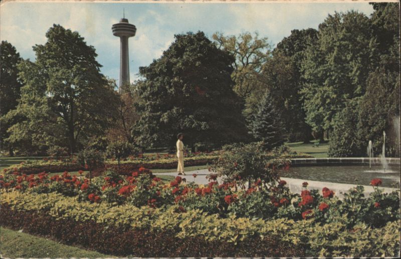 Queen Victoria Park Gardens & Skylon Tower Niagara Falls Canada