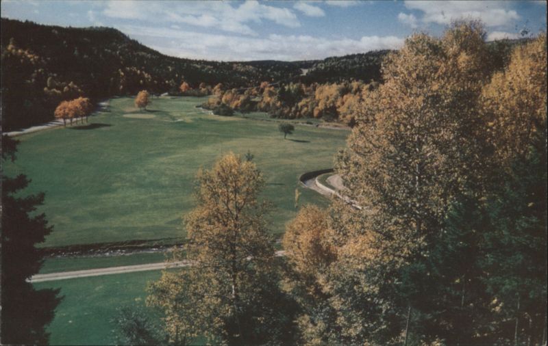 Golf Course from 1st Tee, Fundy National Park NB Canada