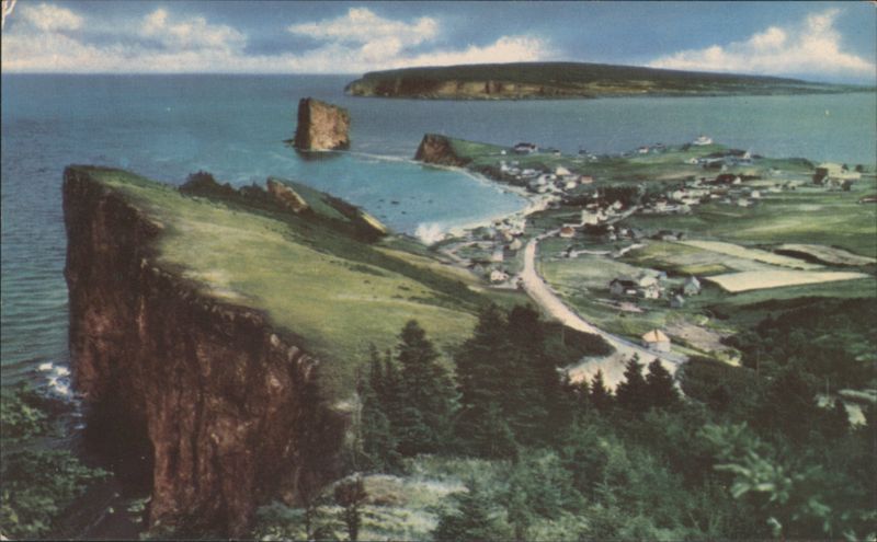 Magnificent Panorama from Rosy Peak, Percé, QC Canada