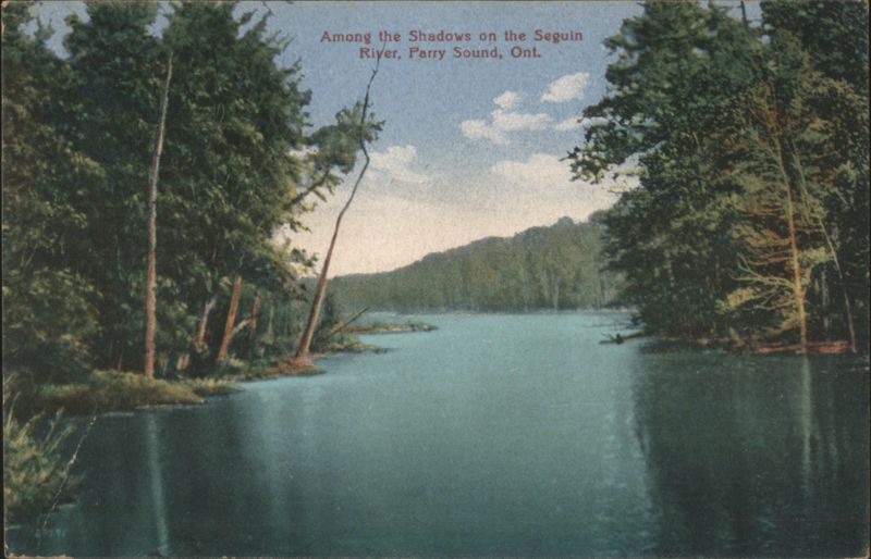 Among the Shadows on the Seguin River, Parry Sound, Ont. Canada