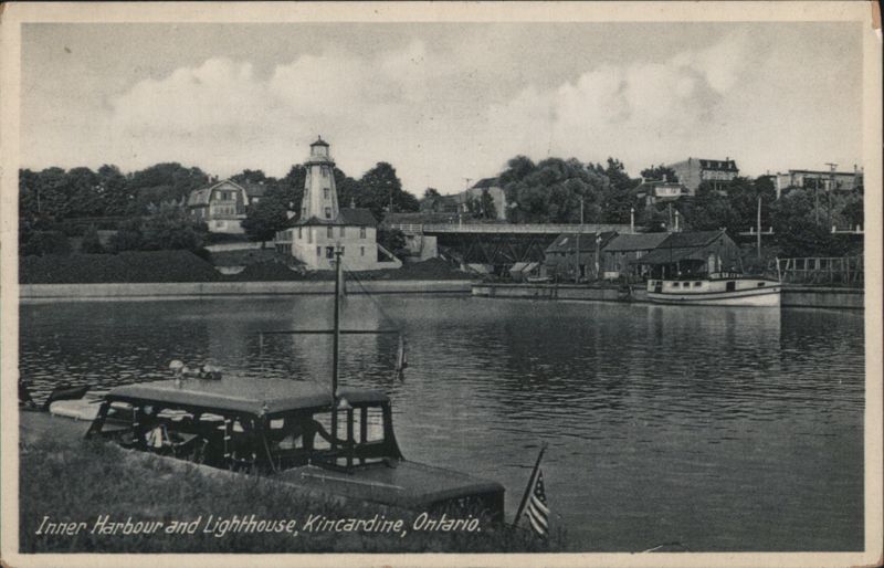 Inner Harbour and Lighthouse, Kincardine, Ontario Canada