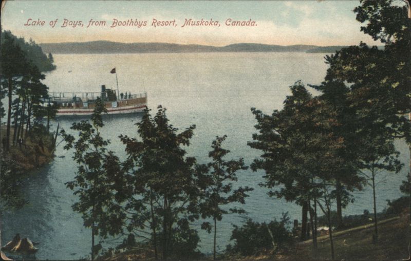 Lake of Bays, from Boothbys Resort, Steamboat, Muskoka Canada