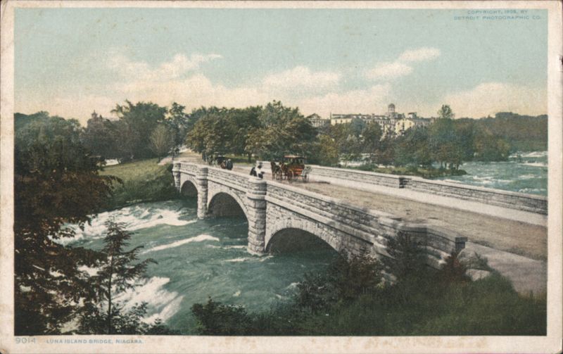 Luna Island Bridge, Niagara Horse-Drawn