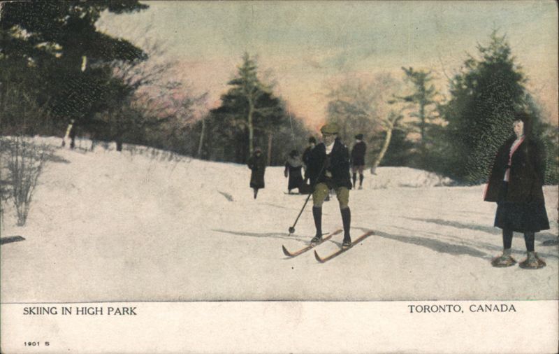 Skiing in High Park, Toronto Canada Misc. Canada