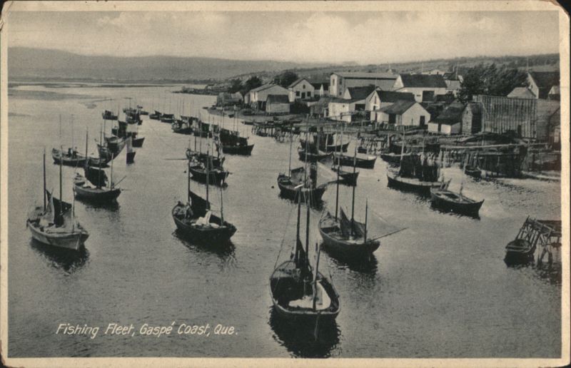 Fishing Fleet, Gaspé Coast, QC Canada Quebec
