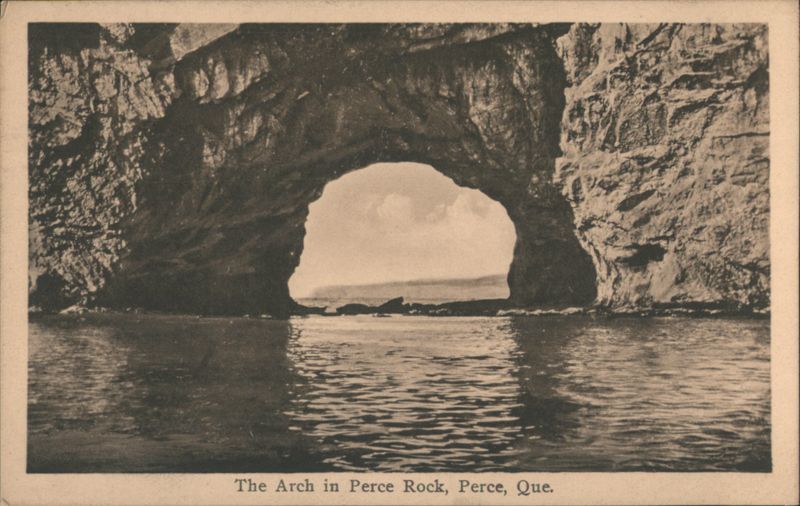 The Arch in Perce Rock QC Canada Quebec