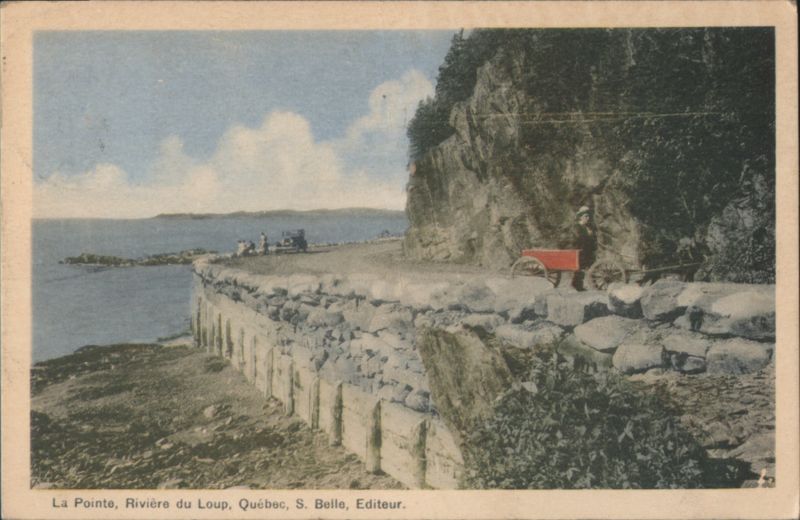 La Pointe, Rivière du Loup, QC - Coastal Road along Cliff Canada