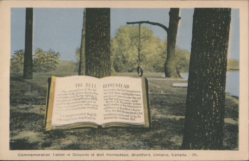Bell Homestead Commemoration Tablet, Brantford, ON Canada
