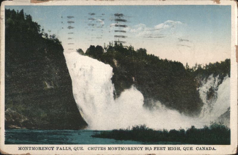 Montmorency Falls, 265 Feet High QC Canada Quebec