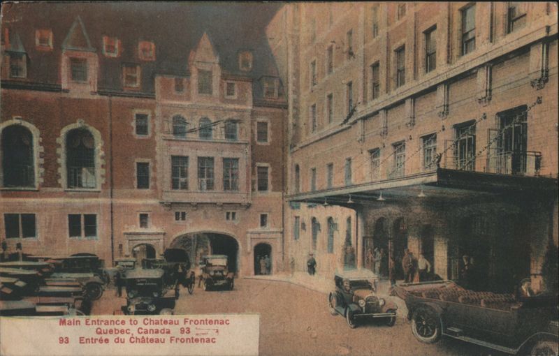 Main Entrance to Chateau Frontenac, Quebec, QC, Canada
