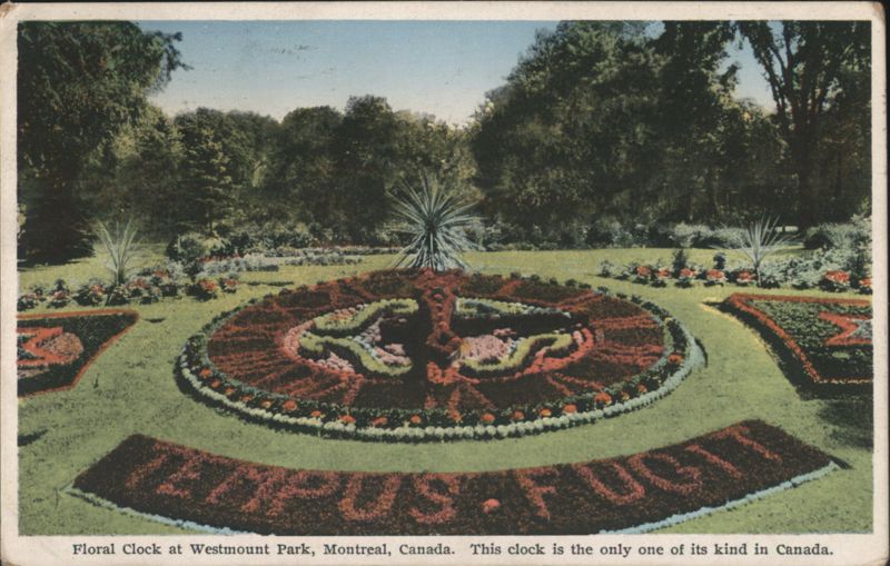 Floral Clock, Westmount Park, Montreal, Canada QC Quebec