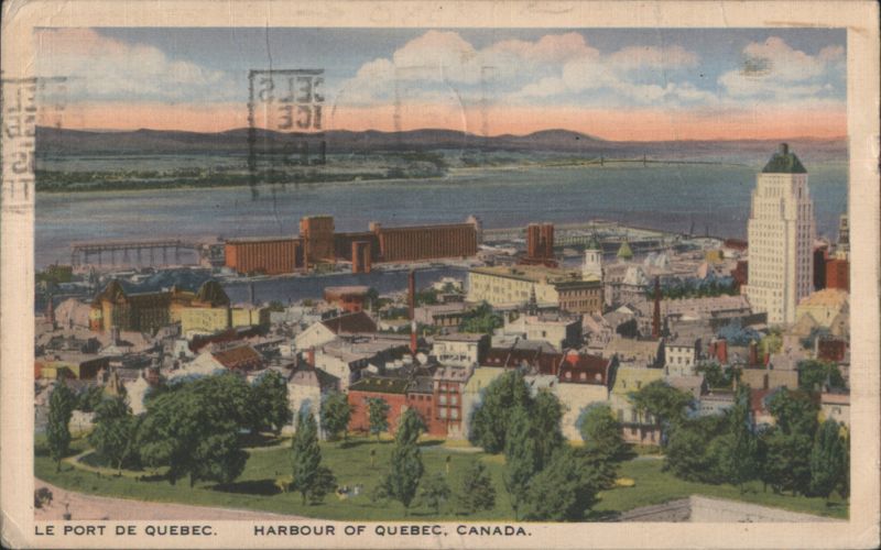 Harbor of Quebec, Canada QC