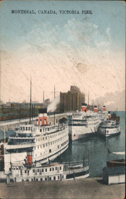 Montreal Victoria Pier, Canada Steamship Lines Fleet
